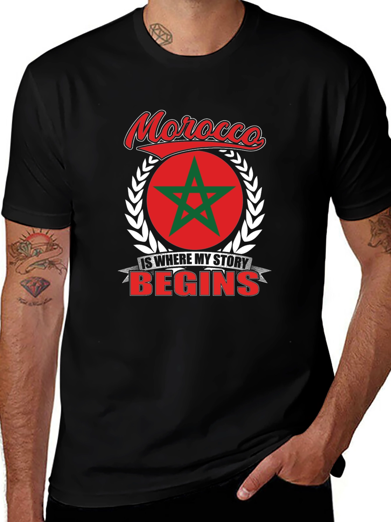 Morocco Pride T-Shirt - Where My Story Begins