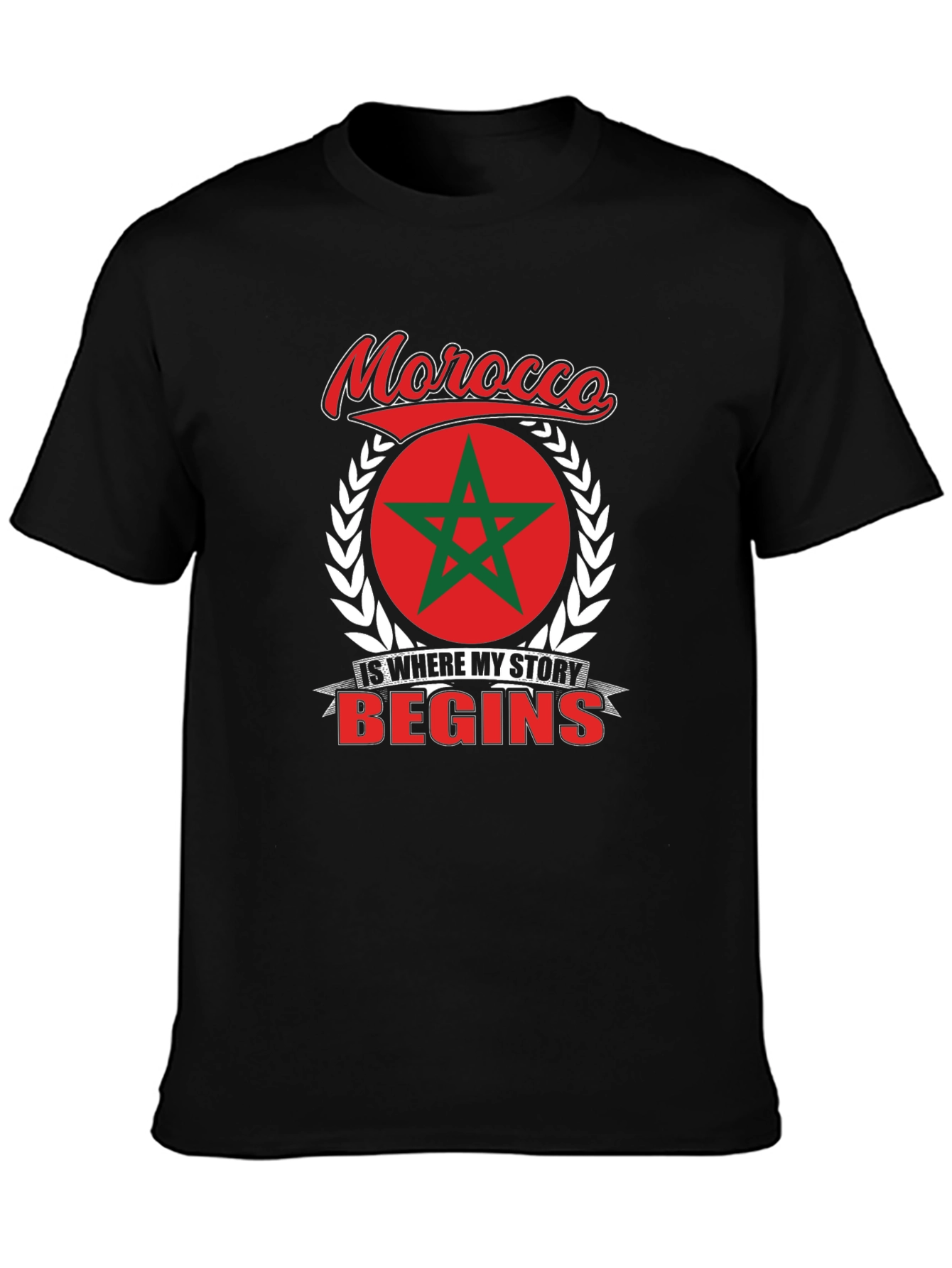 Morocco Pride T-Shirt - Where My Story Begins
