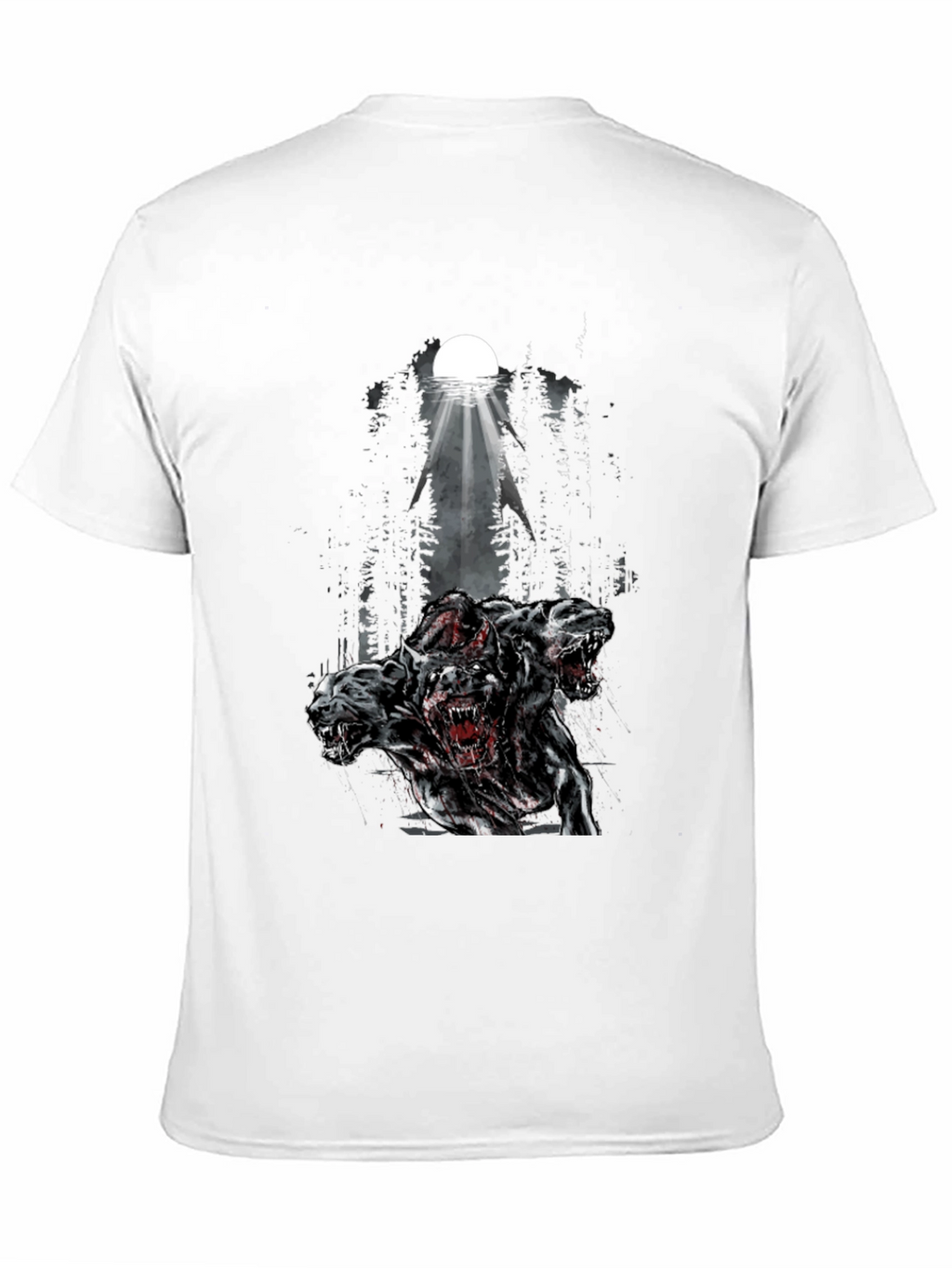 Three Headed Dog Graphic Tee - Black