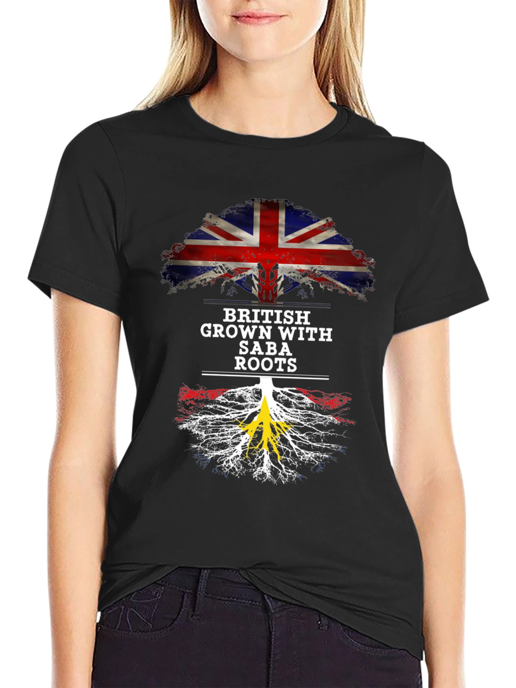 British Grown with Saba Roots T-Shirt