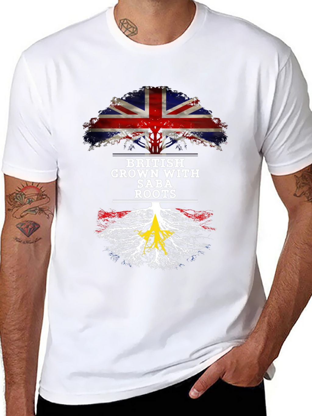 British Grown with Saba Roots T-Shirt