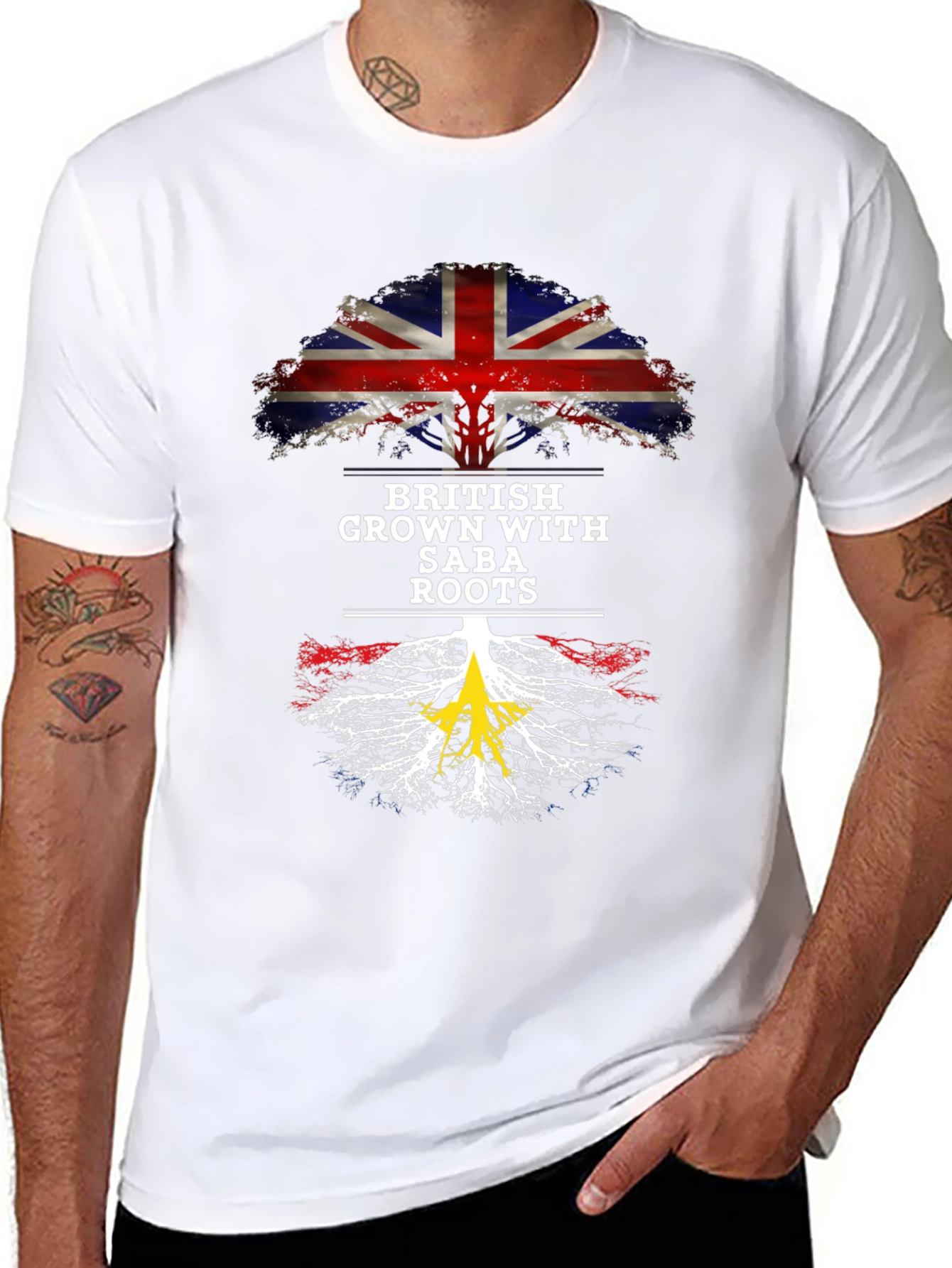 British Grown with Saba Roots T-Shirt