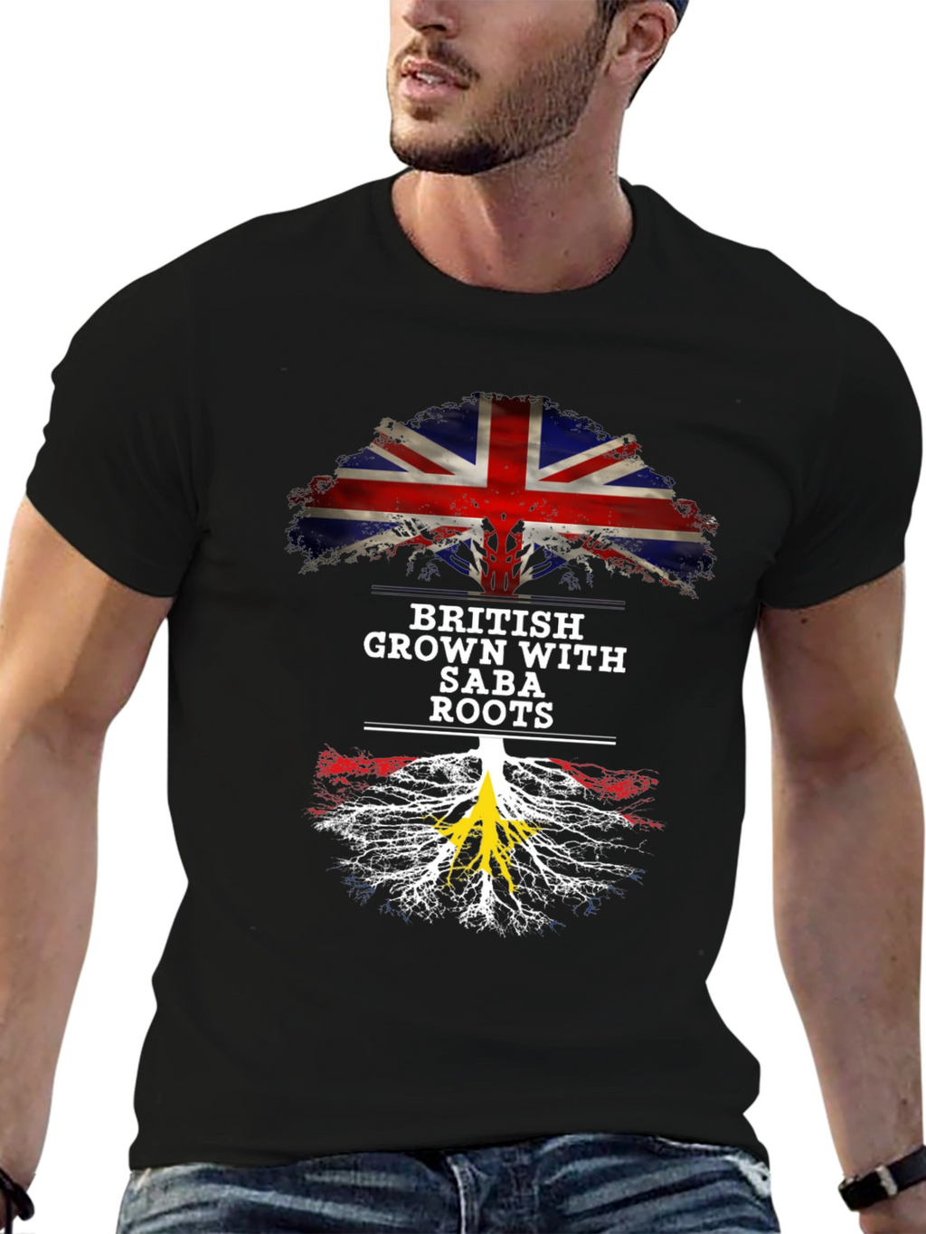 British Grown with Saba Roots T-Shirt
