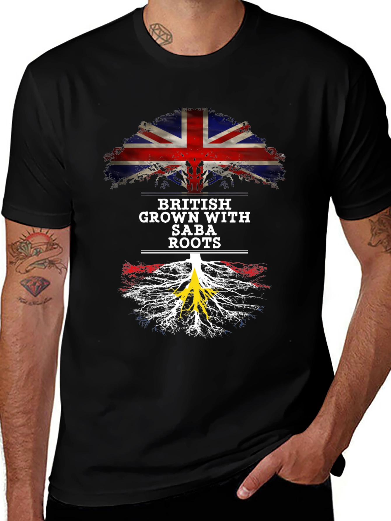 British Grown with Saba Roots T-Shirt