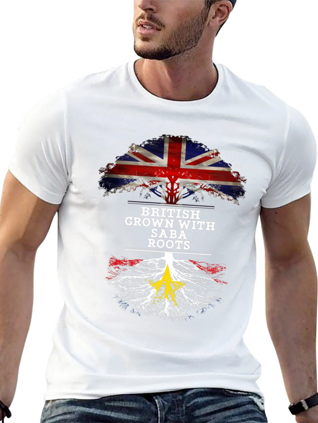 British Grown with Saba Roots T-Shirt
