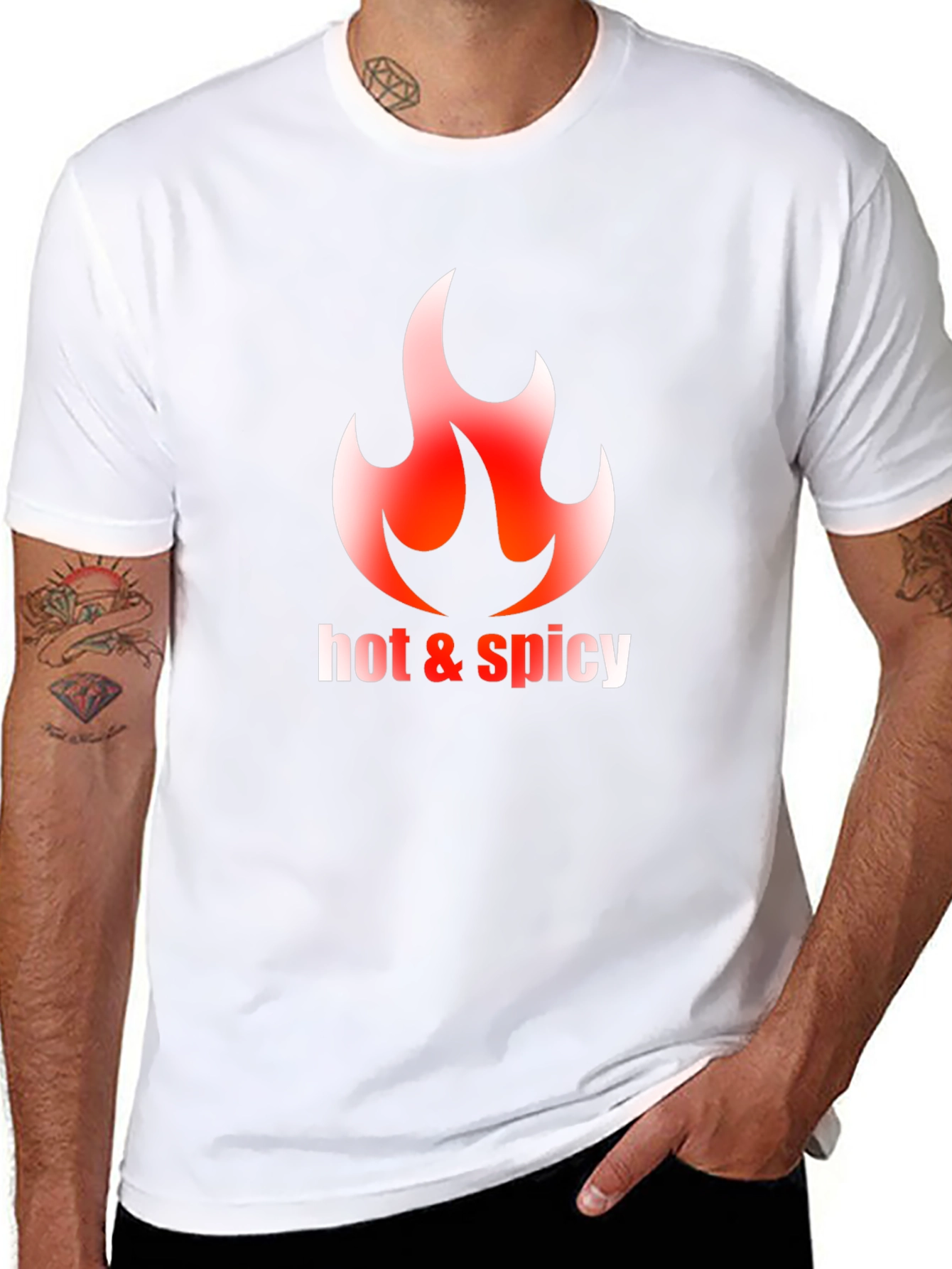 Hot & Spicy Graphic Tee - Black