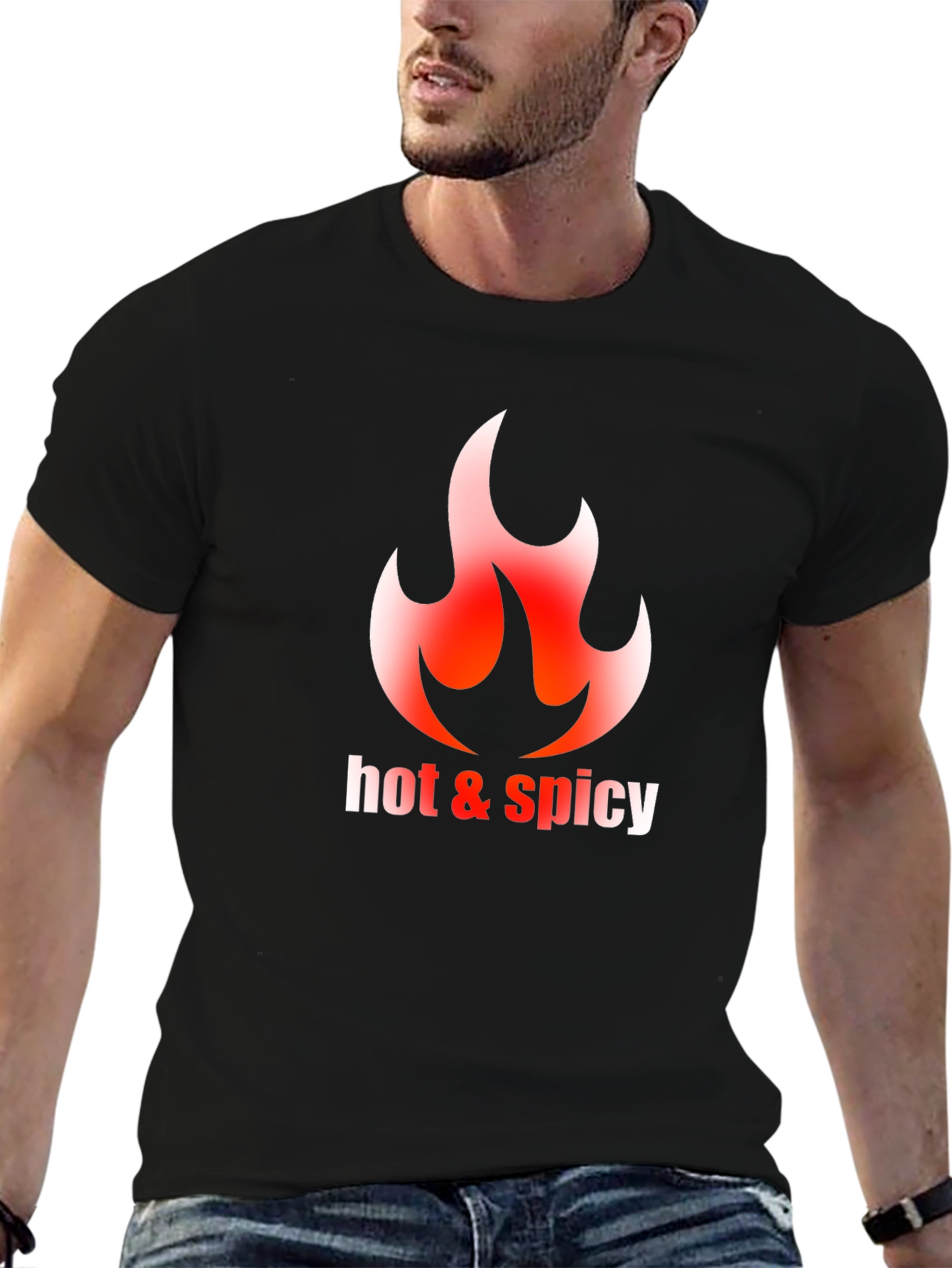 Hot & Spicy Graphic Tee - Black
