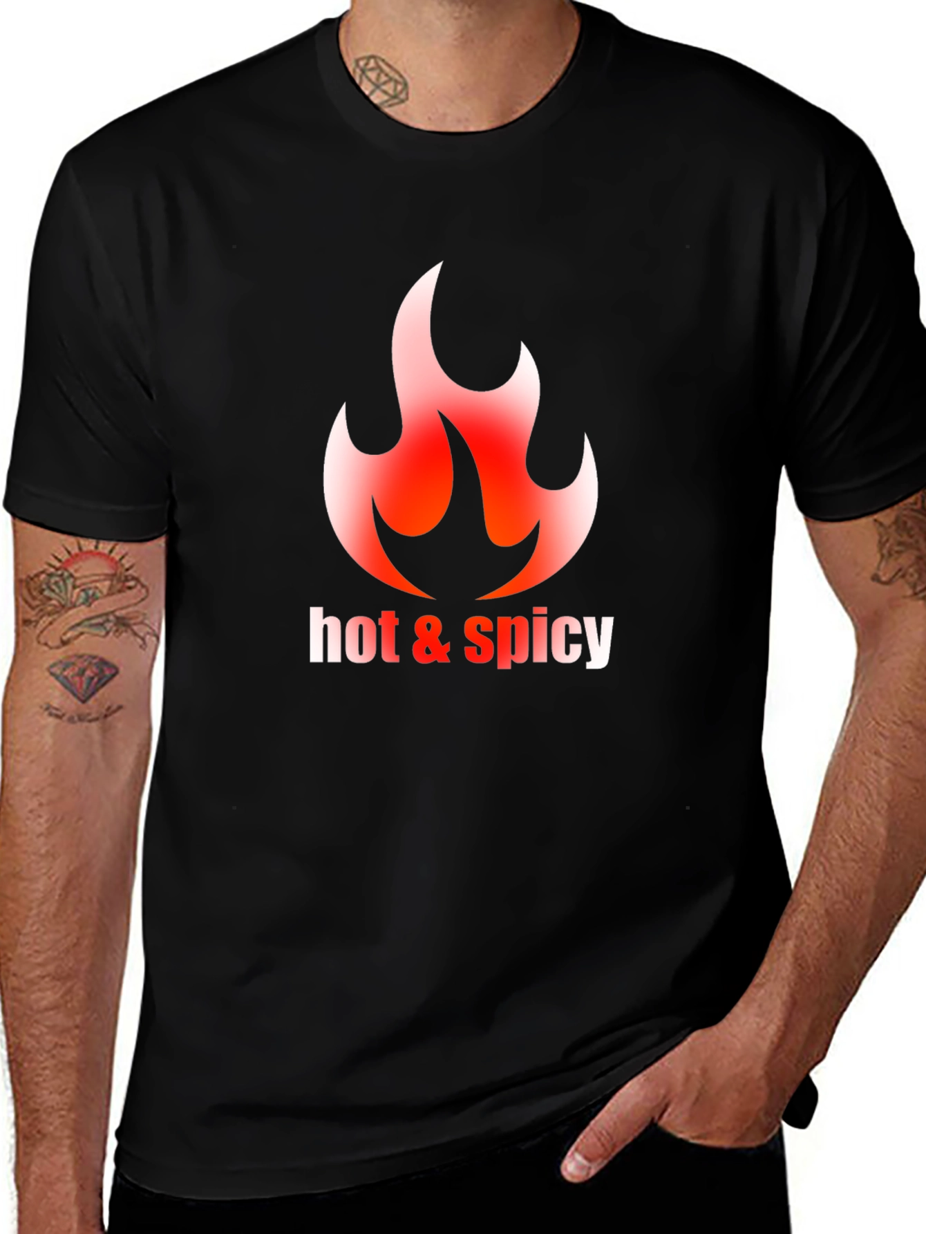 Hot & Spicy Graphic Tee - Black