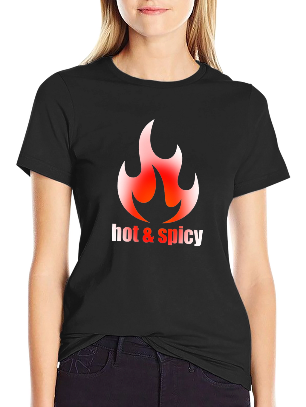 Hot & Spicy Graphic Tee - Black
