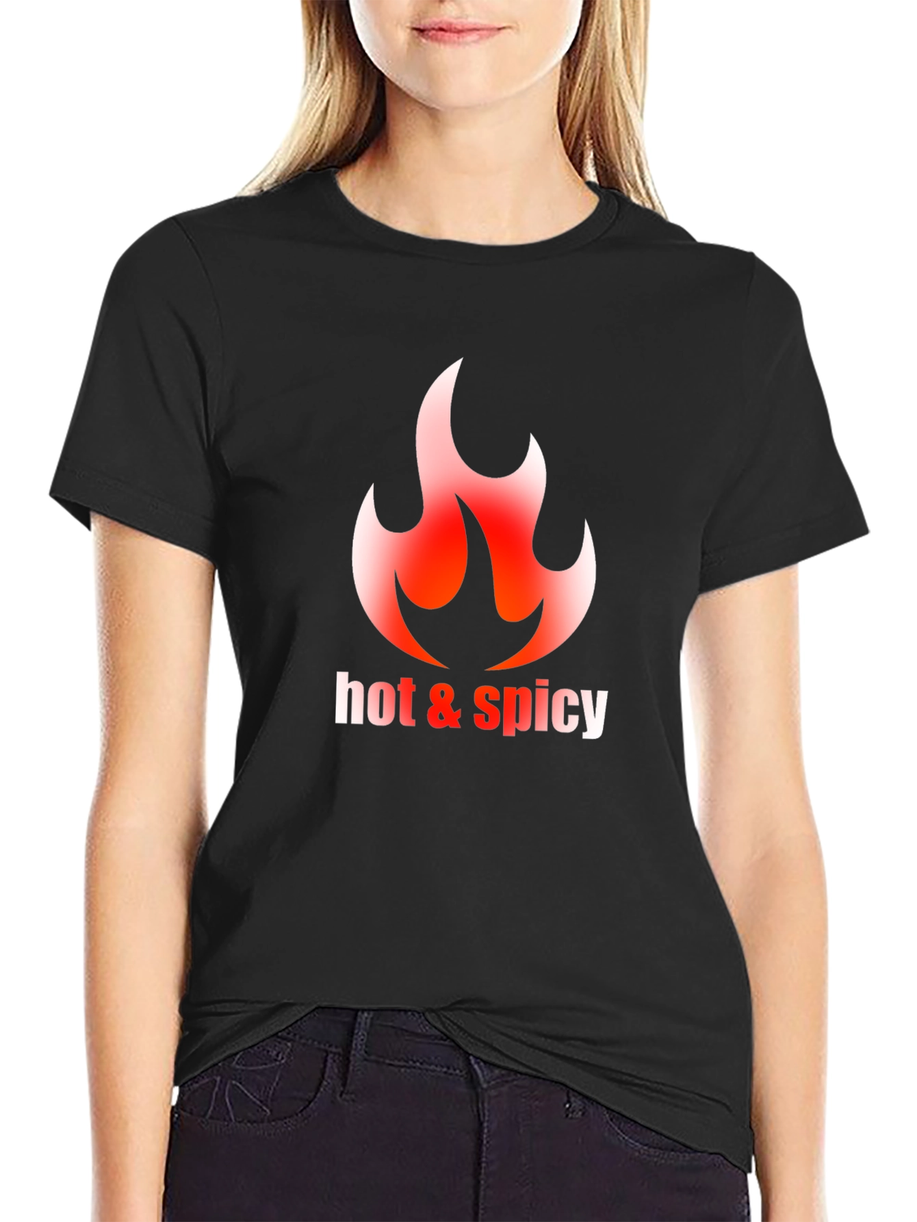 Hot & Spicy Graphic Tee - Black