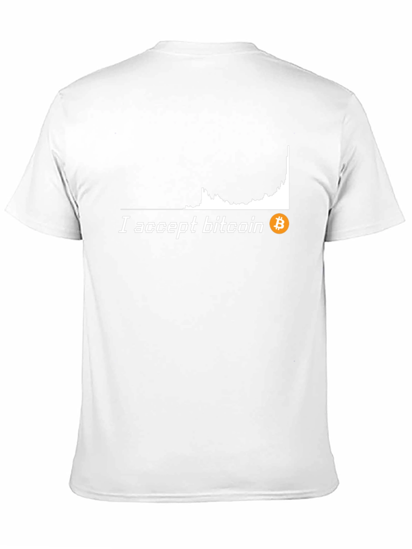 I Accept Bitcoin Black T-Shirt Crypto Currency