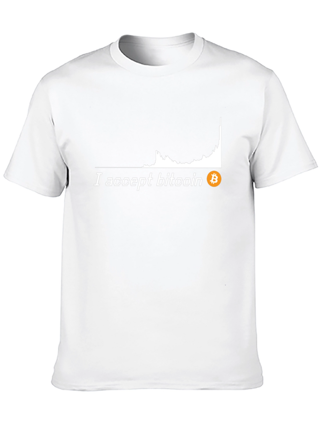 I Accept Bitcoin Black T-Shirt Crypto Currency