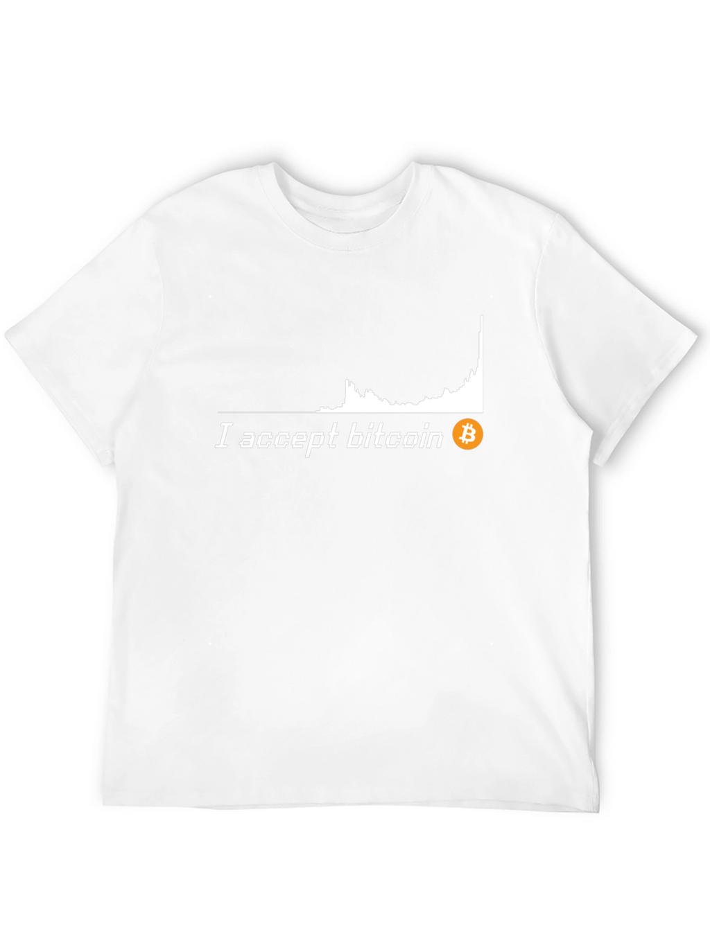 I Accept Bitcoin Black T-Shirt Crypto Currency