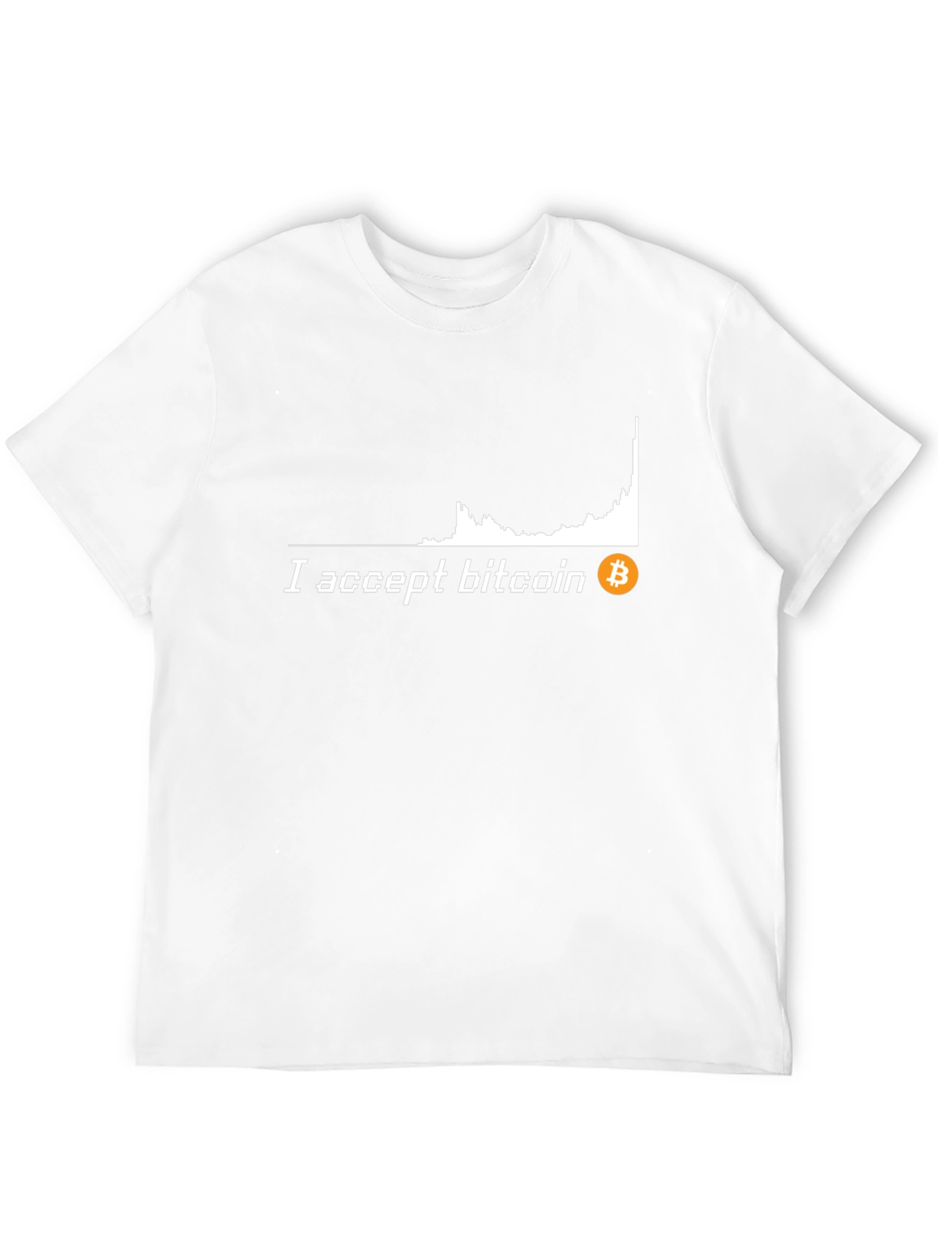 I Accept Bitcoin Black T-Shirt Crypto Currency