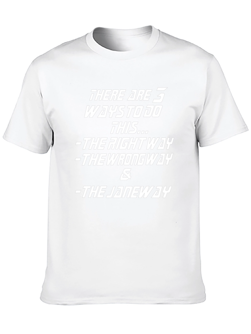 There are 3 ways to do this T-Shirt