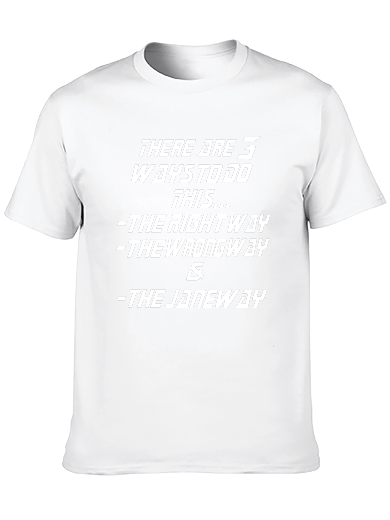 There are 3 ways to do this T-Shirt