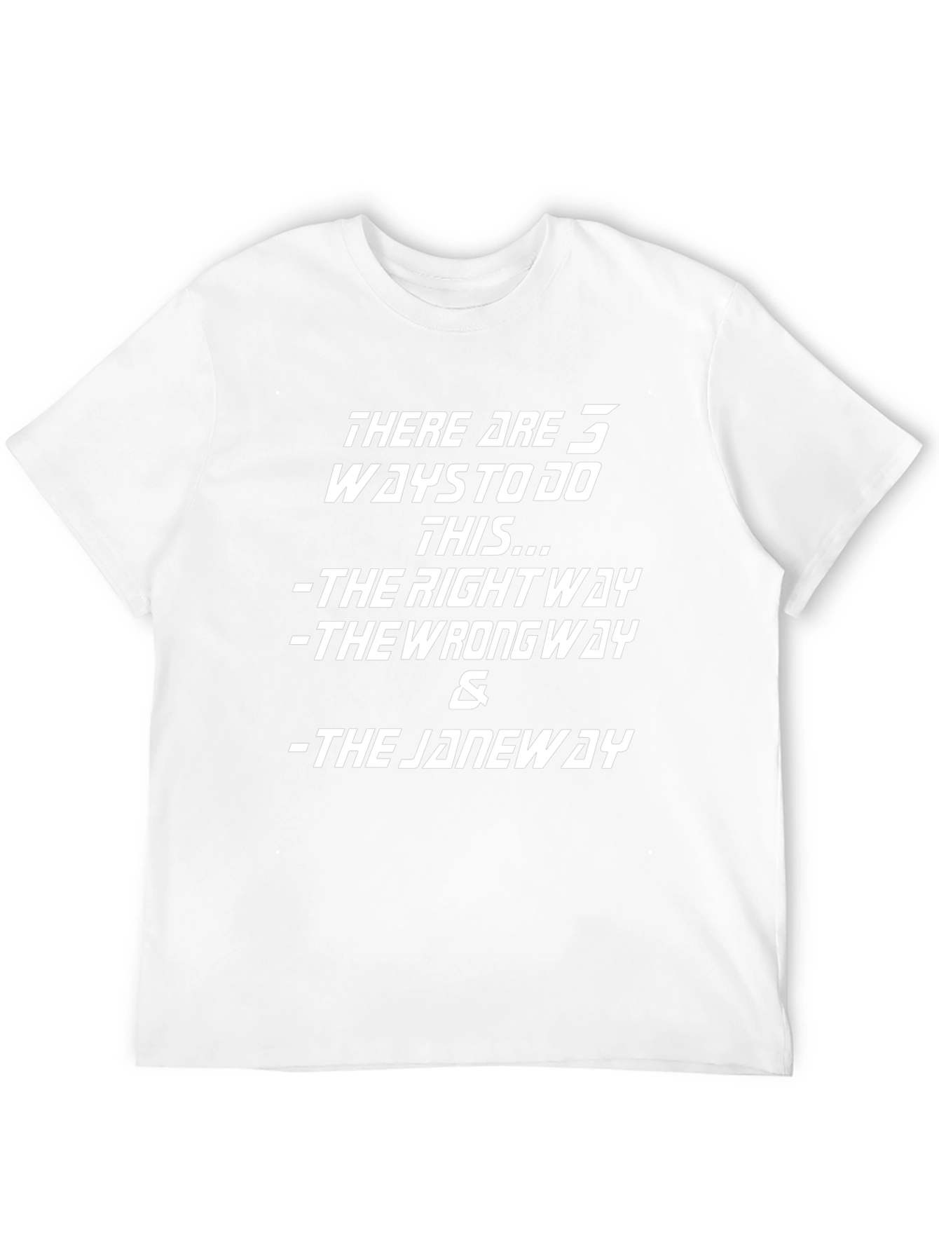 There are 3 ways to do this T-Shirt