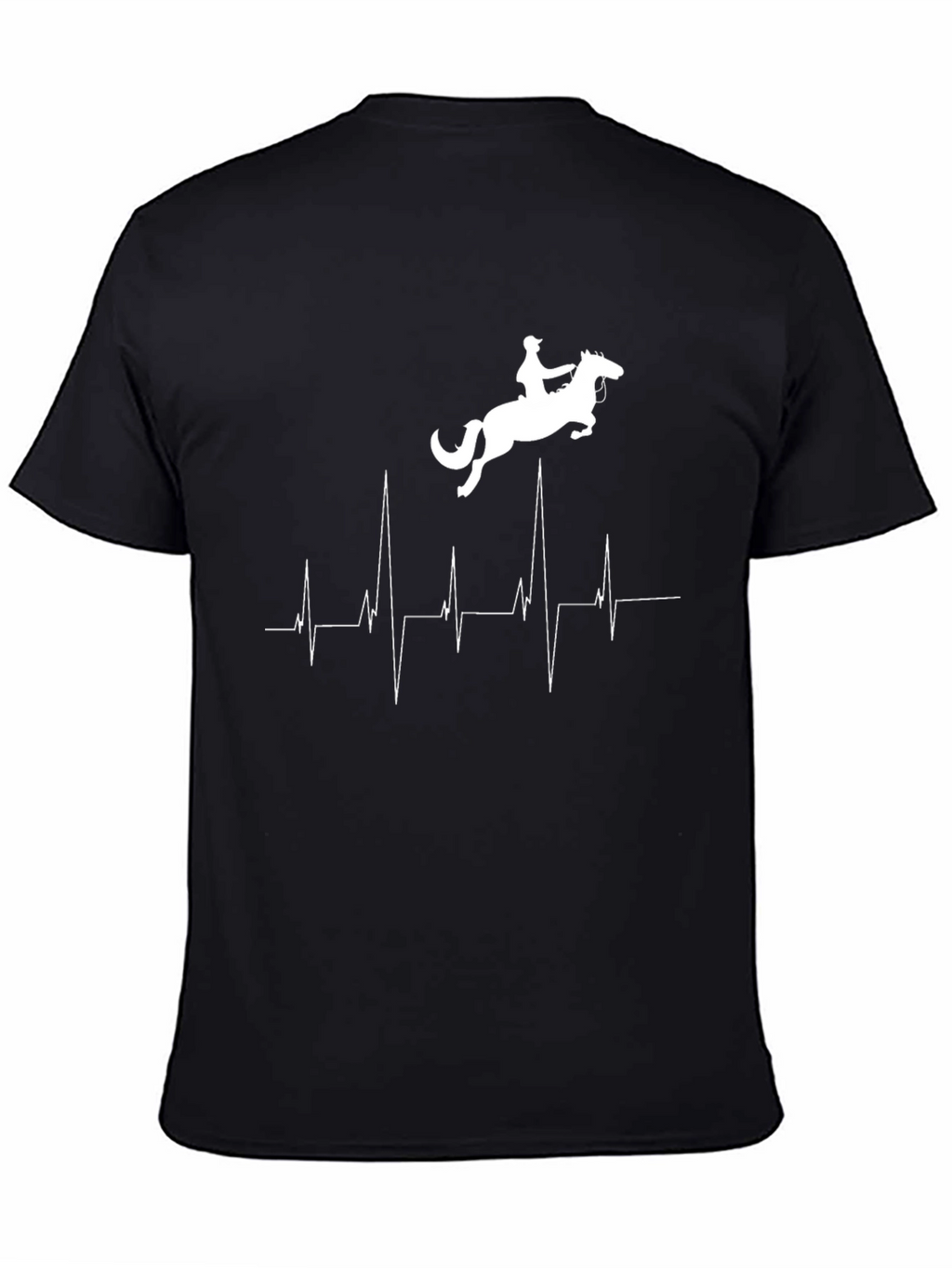 Equestrian Heartbeat T-Shirt - Horse Riding Passion