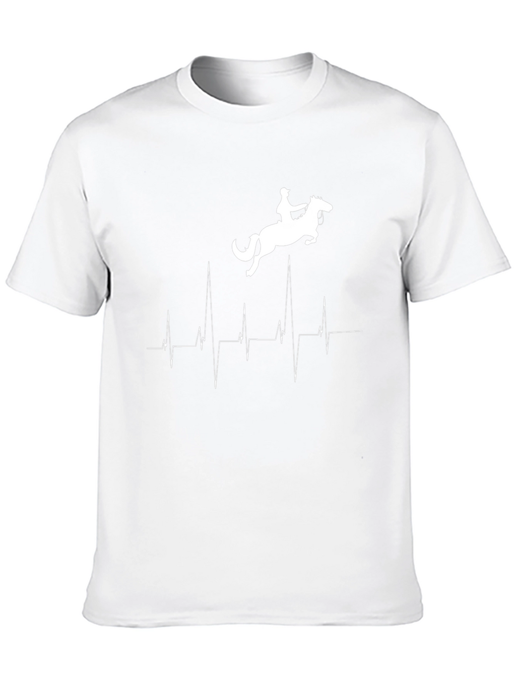 Equestrian Heartbeat T-Shirt - Horse Riding Passion