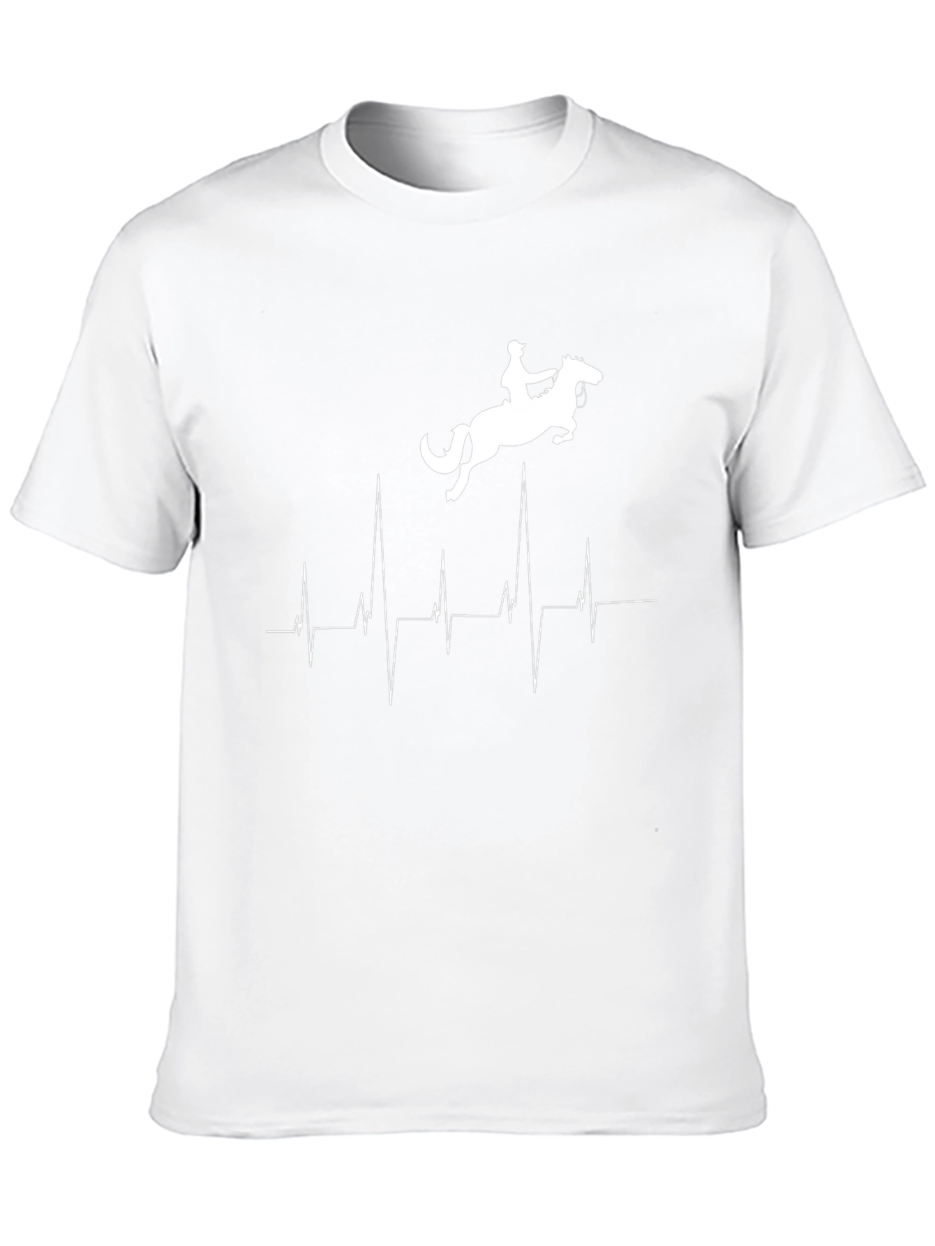 Equestrian Heartbeat T-Shirt - Horse Riding Passion