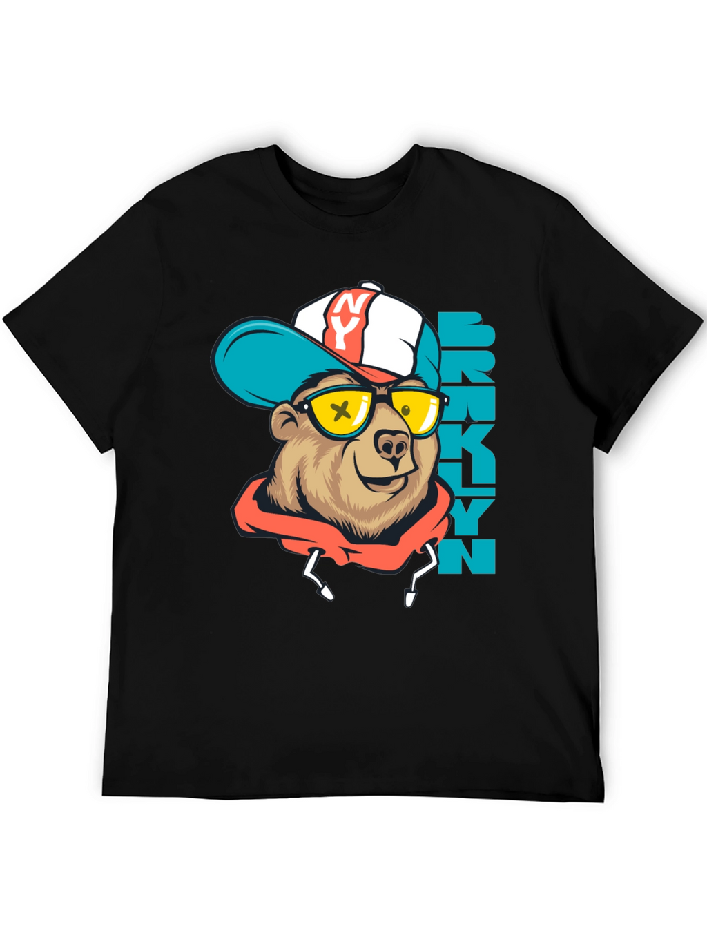 Brooklyn Bear Graphic Tee - Urban Style Shirt