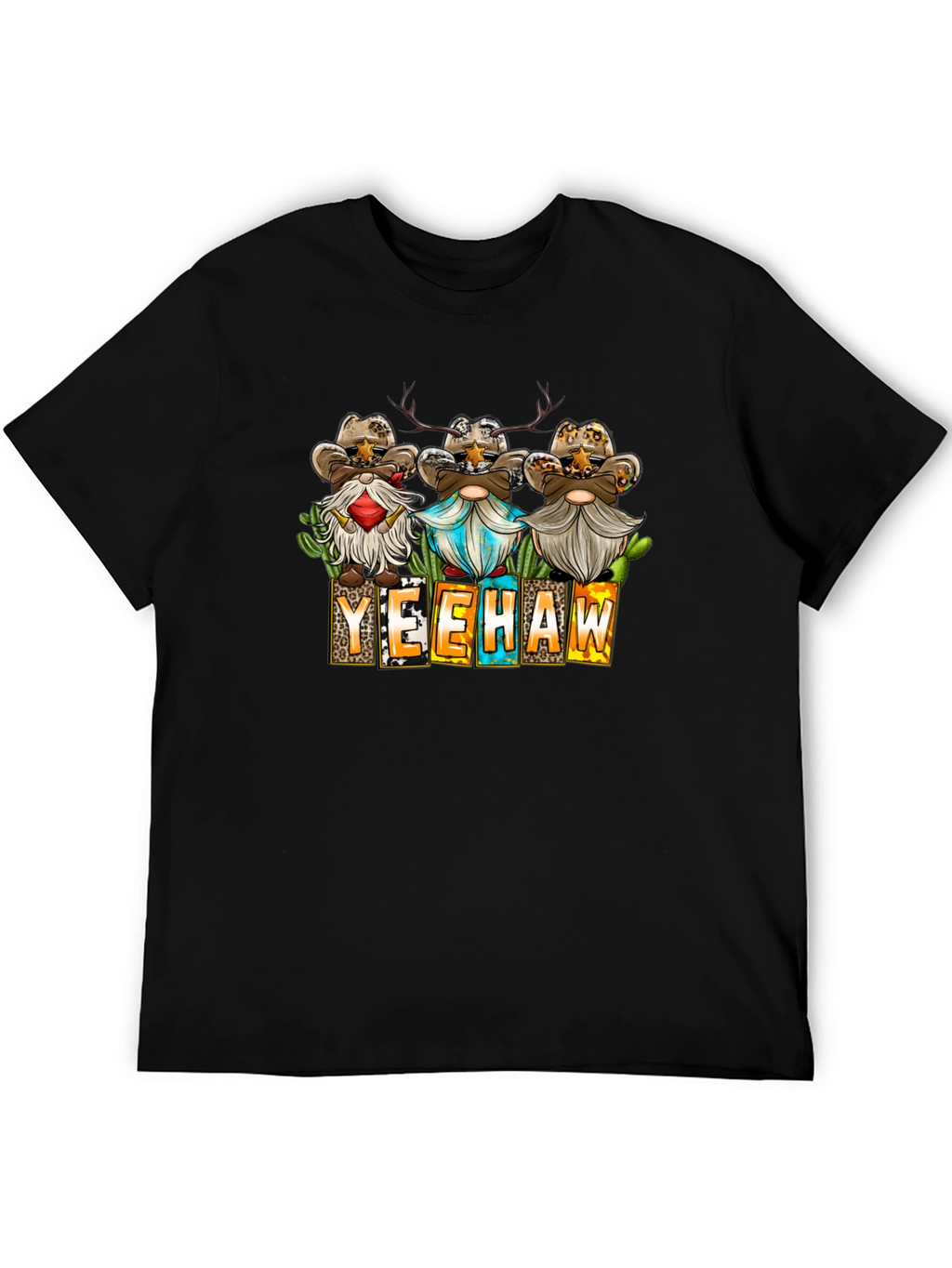 Yeehaw Cowboy Gnome T-Shirt Western Style Shirt