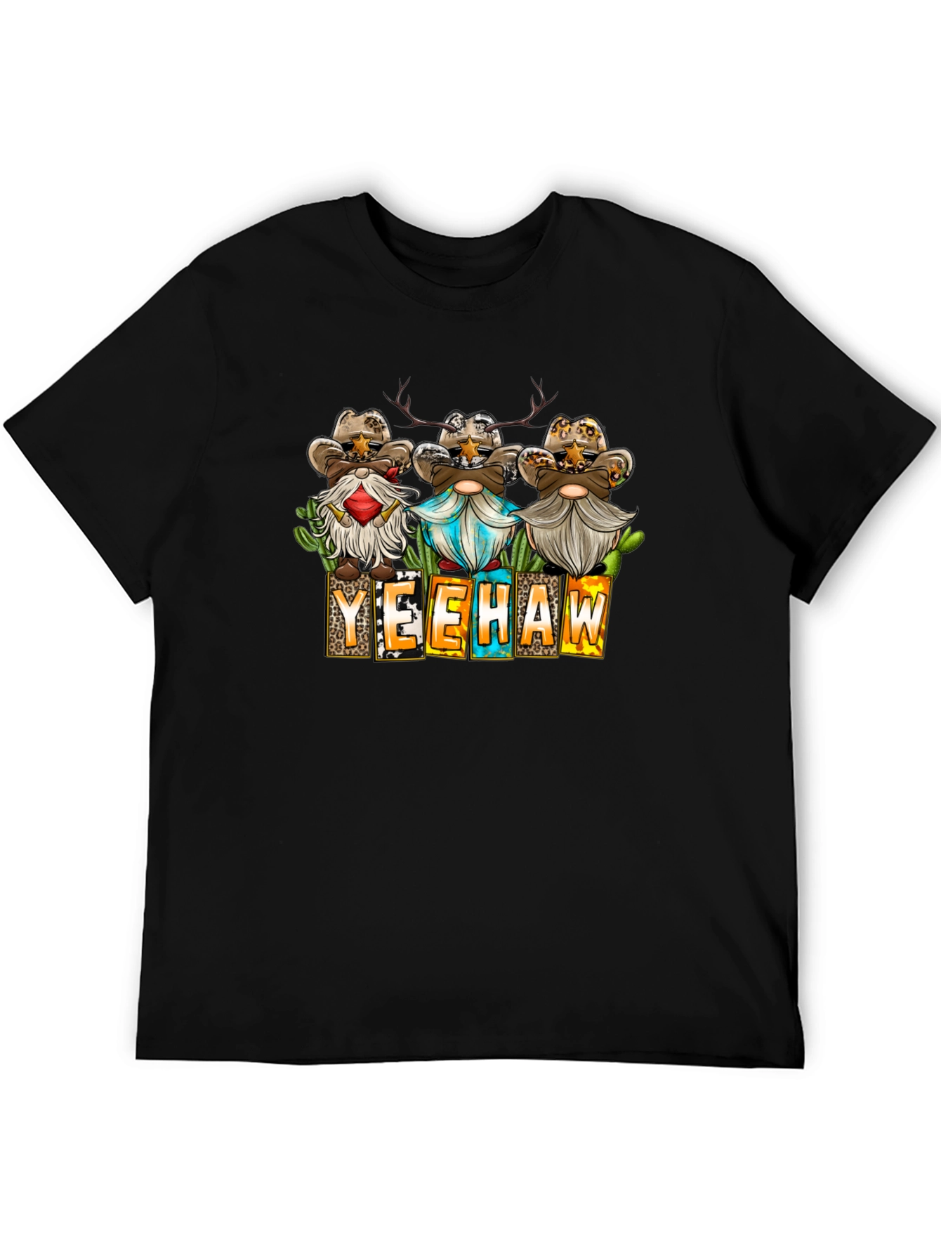 Yeehaw Cowboy Gnome T-Shirt Western Style Shirt