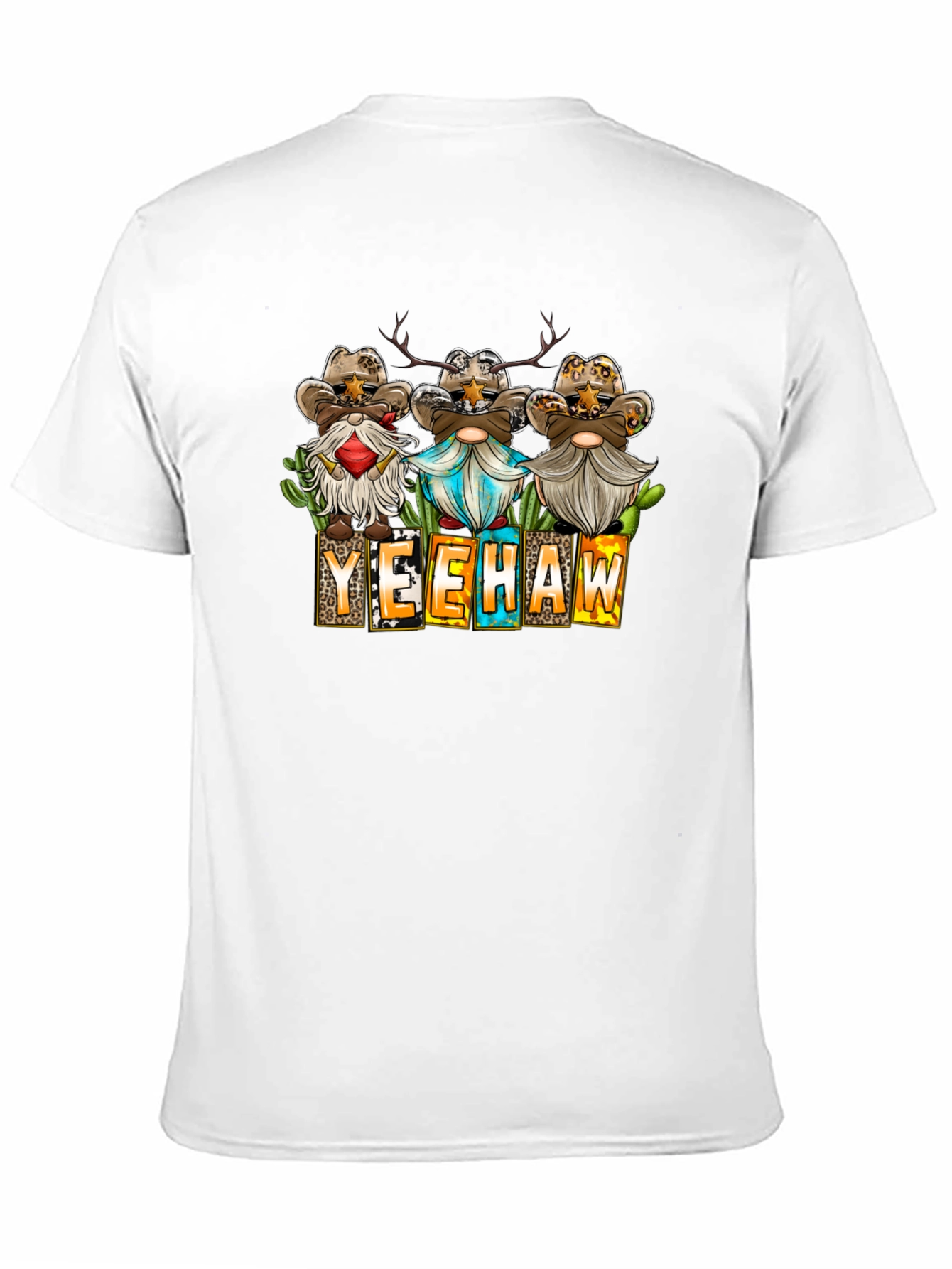 Yeehaw Cowboy Gnome T-Shirt Western Style Shirt
