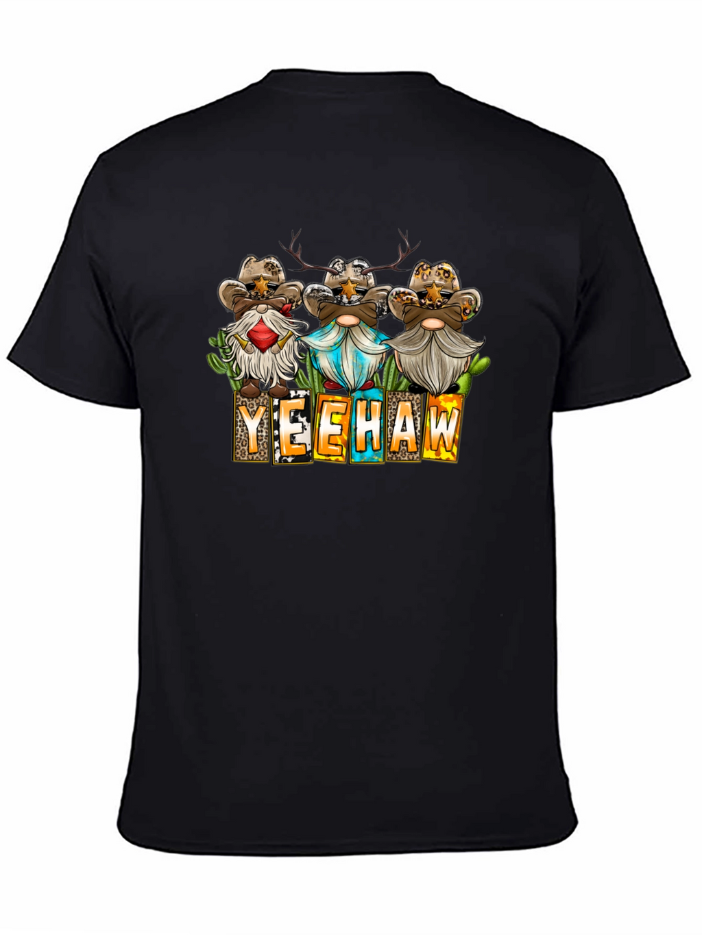Yeehaw Cowboy Gnome T-Shirt Western Style Shirt