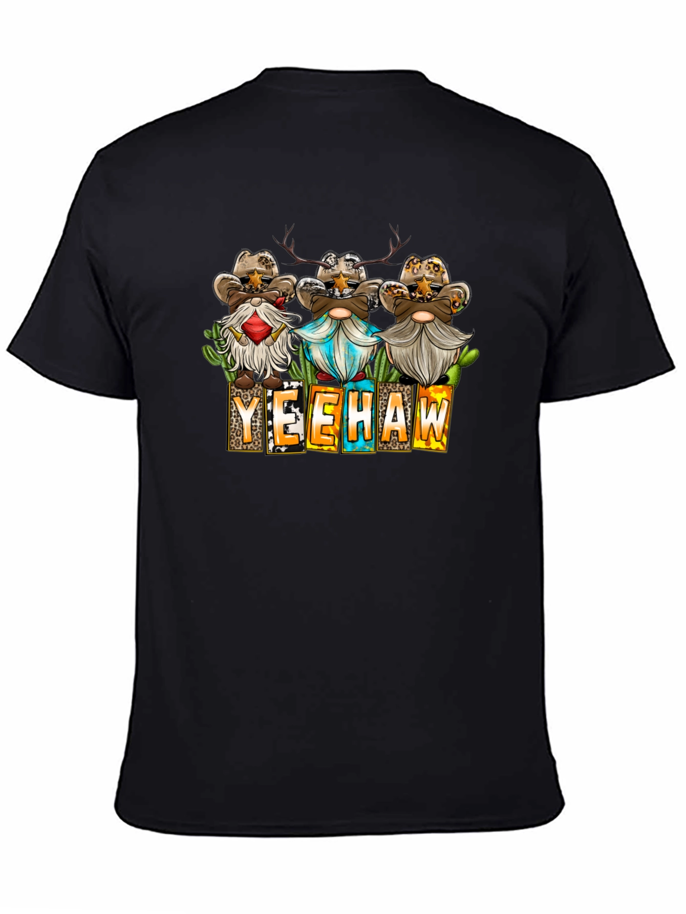 Yeehaw Cowboy Gnome T-Shirt Western Style Shirt