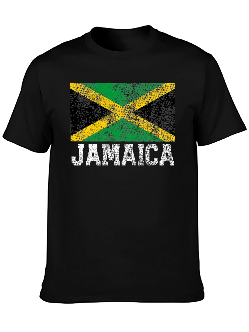 Jamaica Flag T-Shirt - Black Graphic Tee