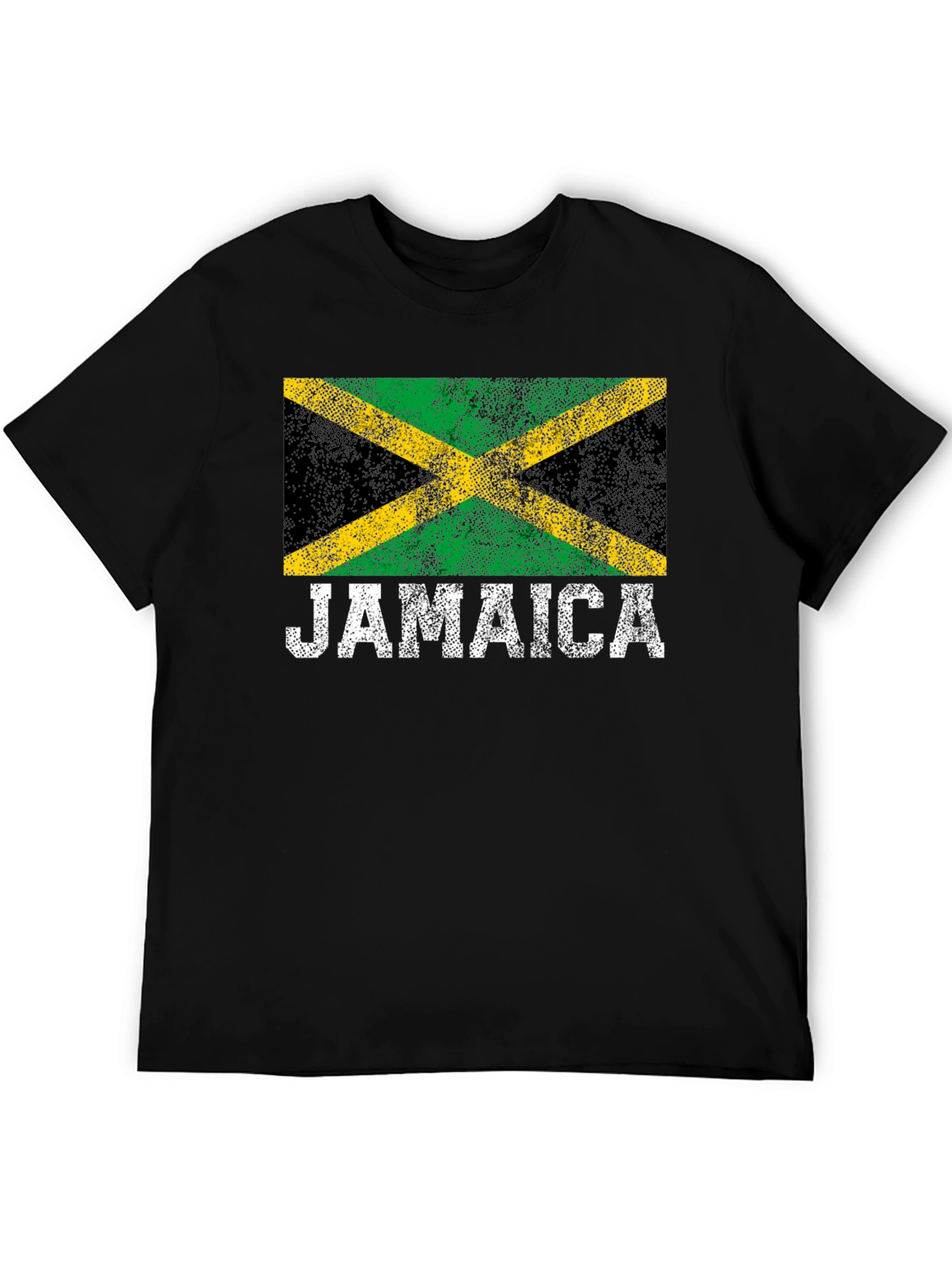 Jamaica Flag T-Shirt - Black Graphic Tee