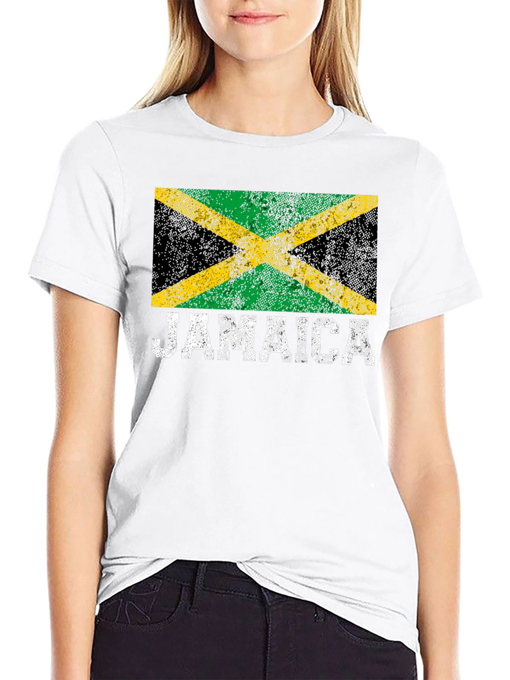 Jamaica Flag T-Shirt - Black Graphic Tee