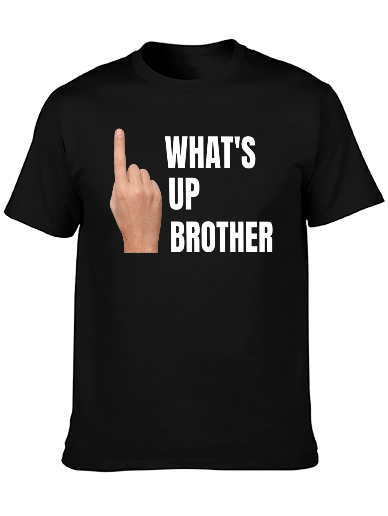 Whats Up Brother Novelty Graphic T-Shirt