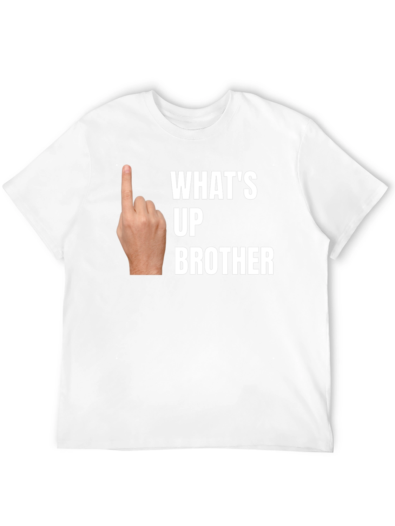 Whats Up Brother Novelty Graphic T-Shirt