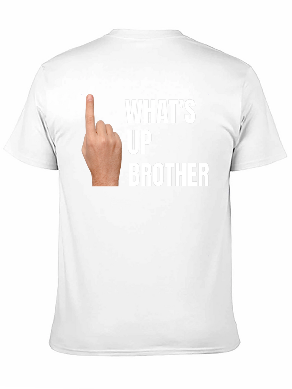 Whats Up Brother Novelty Graphic T-Shirt