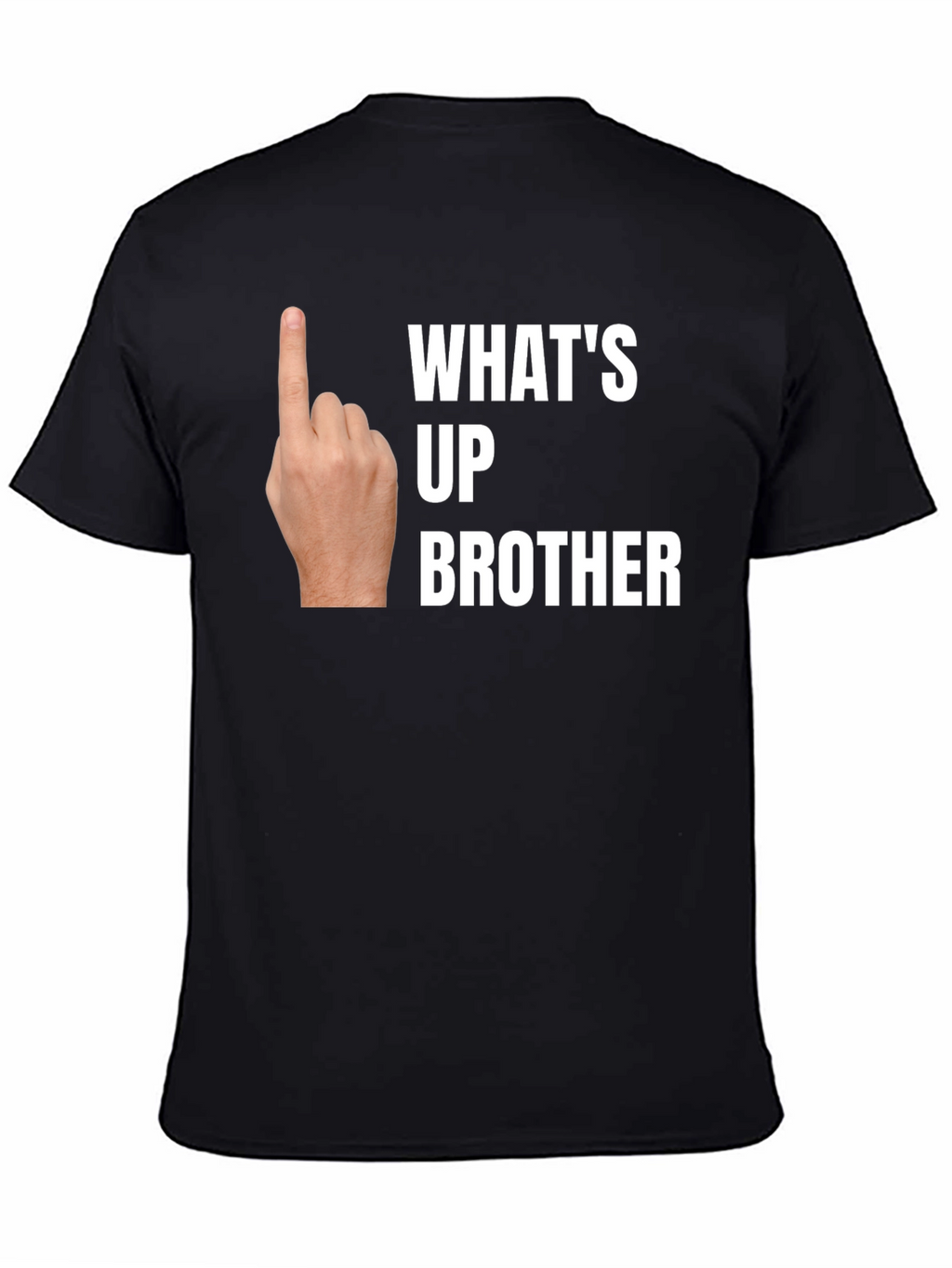 Whats Up Brother Novelty Graphic T-Shirt