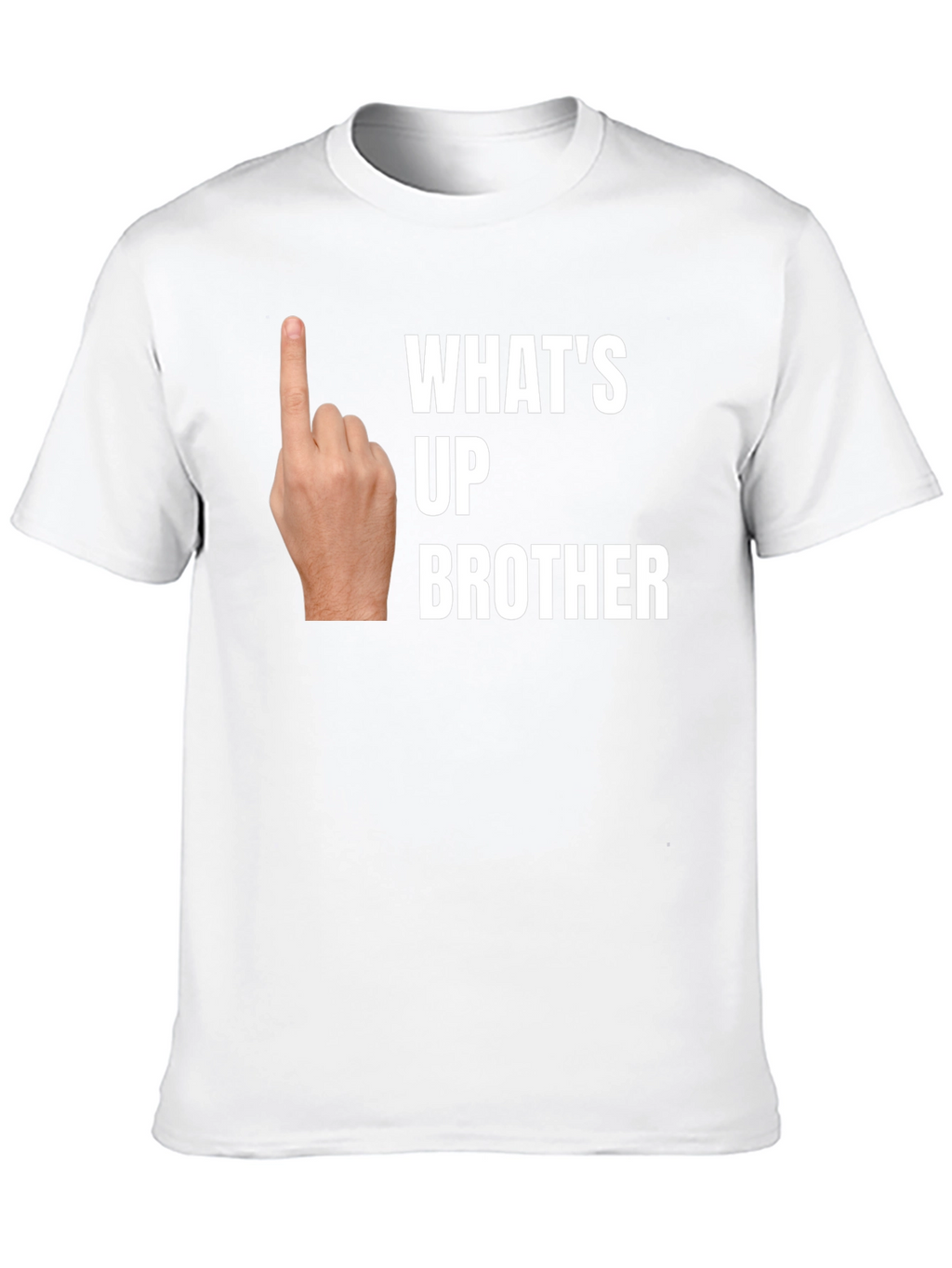 Whats Up Brother Novelty Graphic T-Shirt