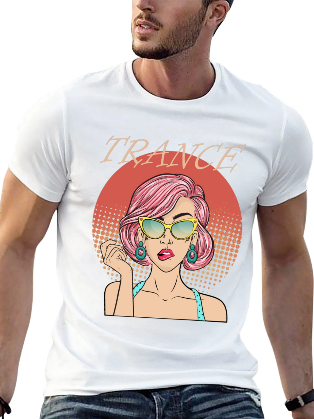 Trance Music T-Shirt - Retro Pop Art Graphic Tee