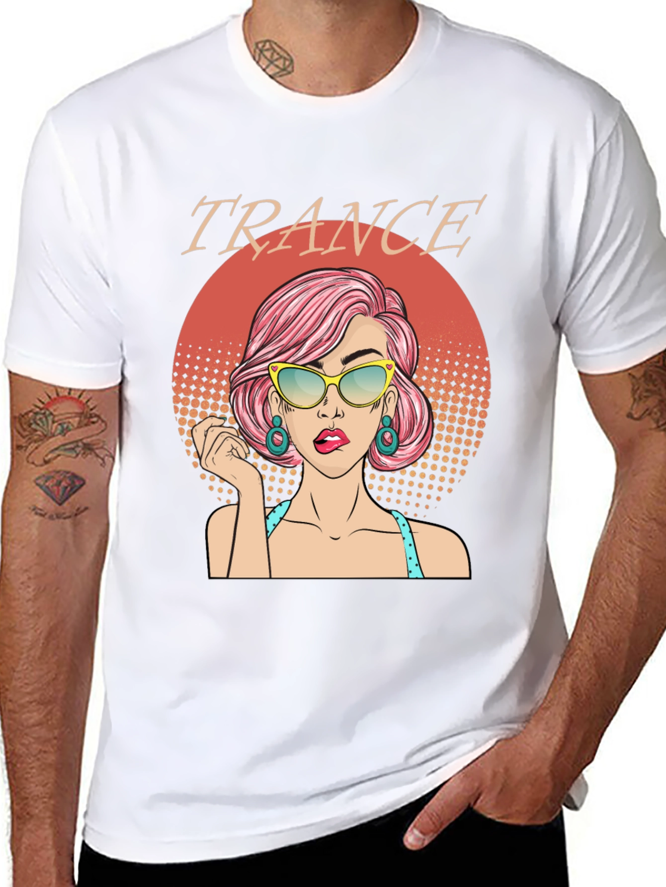 Trance Music T-Shirt - Retro Pop Art Graphic Tee