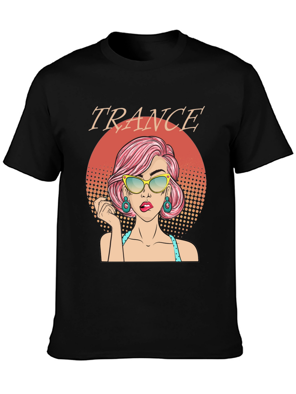Trance Music T-Shirt - Retro Pop Art Graphic Tee