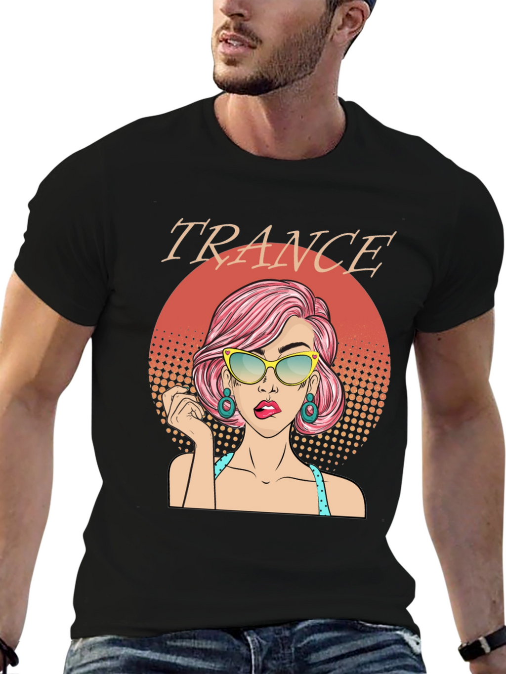 Trance Music T-Shirt - Retro Pop Art Graphic Tee