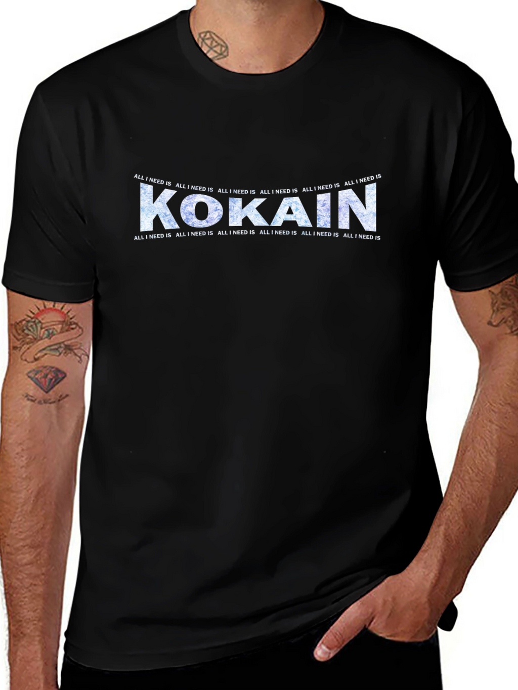 Kokain Graphic T-Shirt - All I Need Is Design