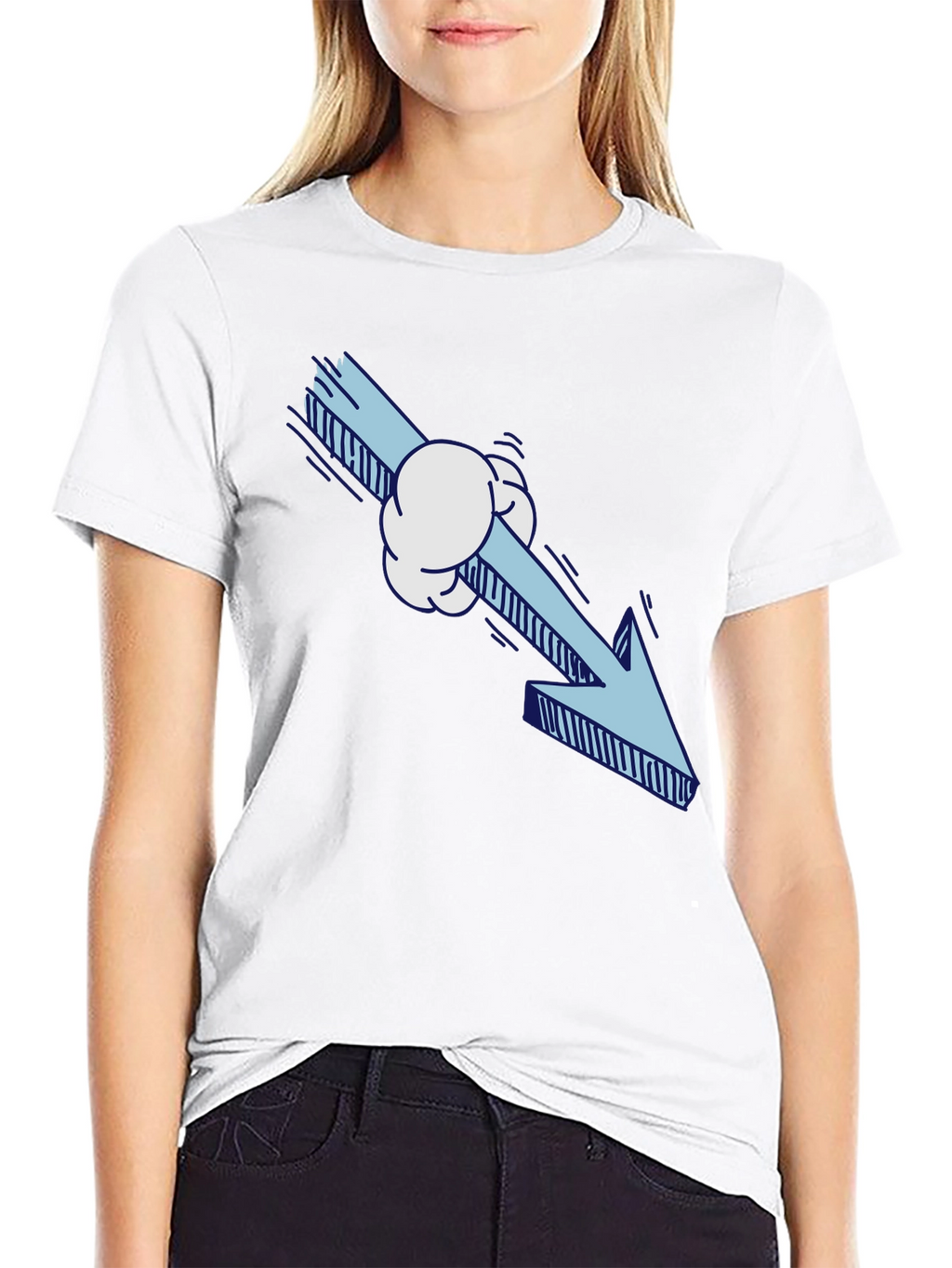 Cartoon Arrow T-Shirt - Novelty Graphic Tee
