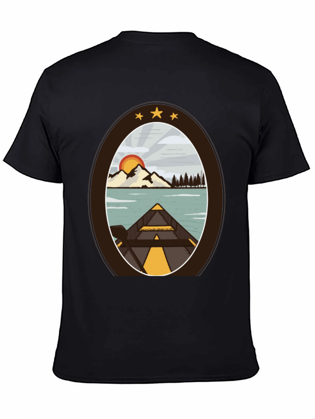Outdoor Adventure T-Shirt: Lakeside Canoe