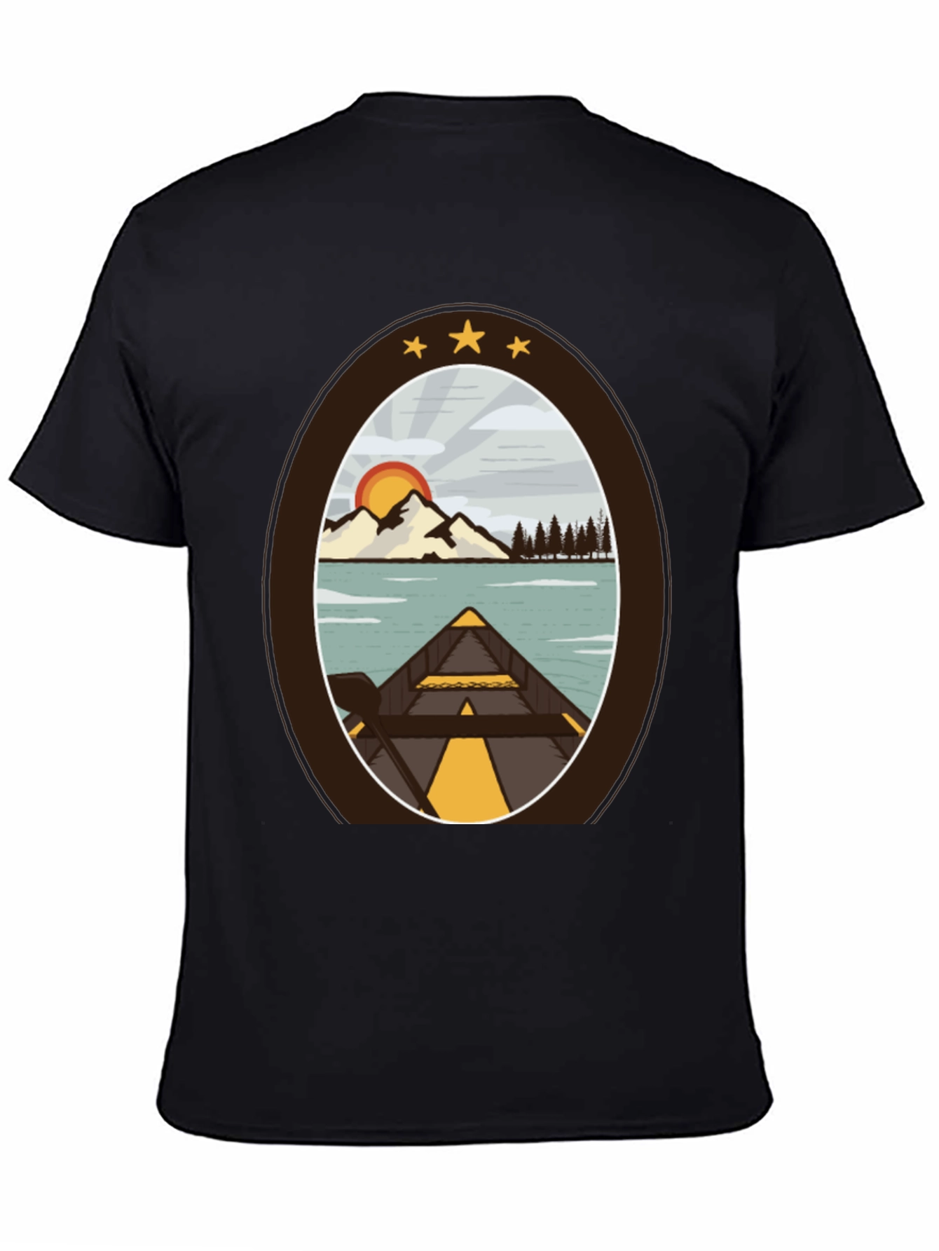 Outdoor Adventure T-Shirt: Lakeside Canoe