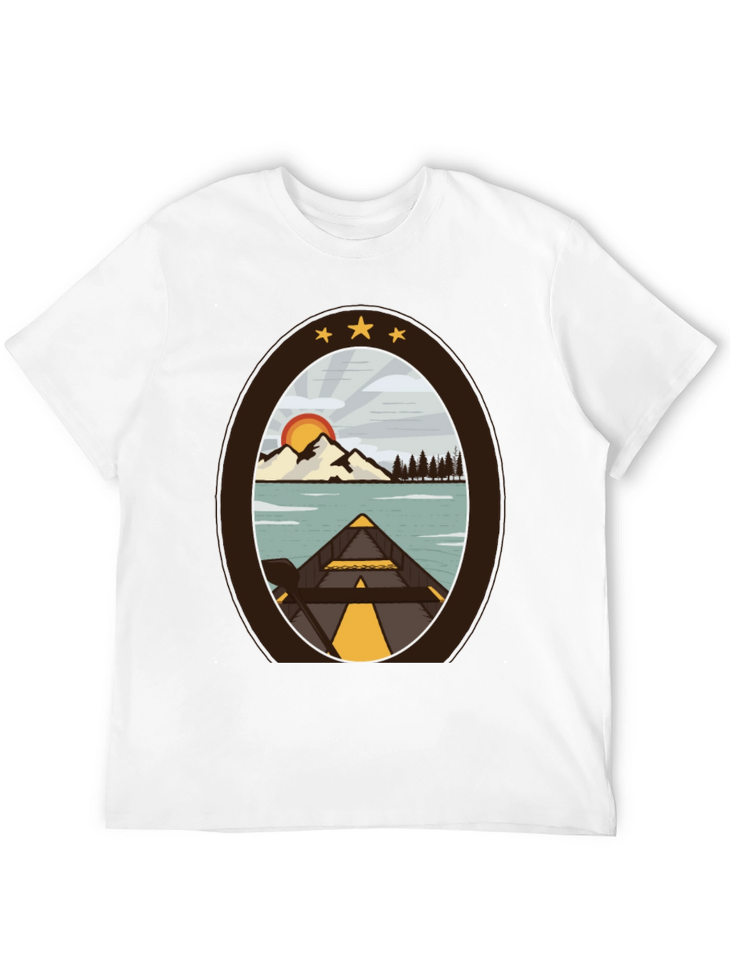 Outdoor Adventure T-Shirt: Lakeside Canoe