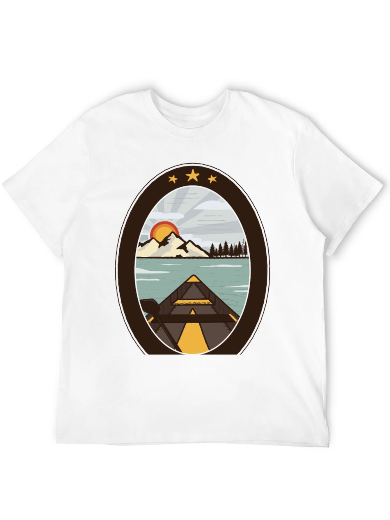 Outdoor Adventure T-Shirt: Lakeside Canoe