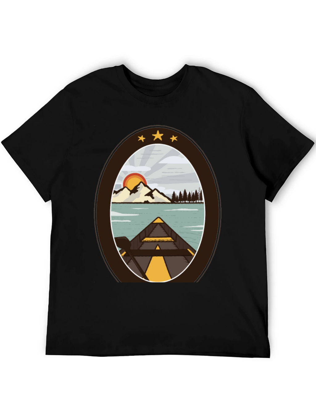 Outdoor Adventure T-Shirt: Lakeside Canoe