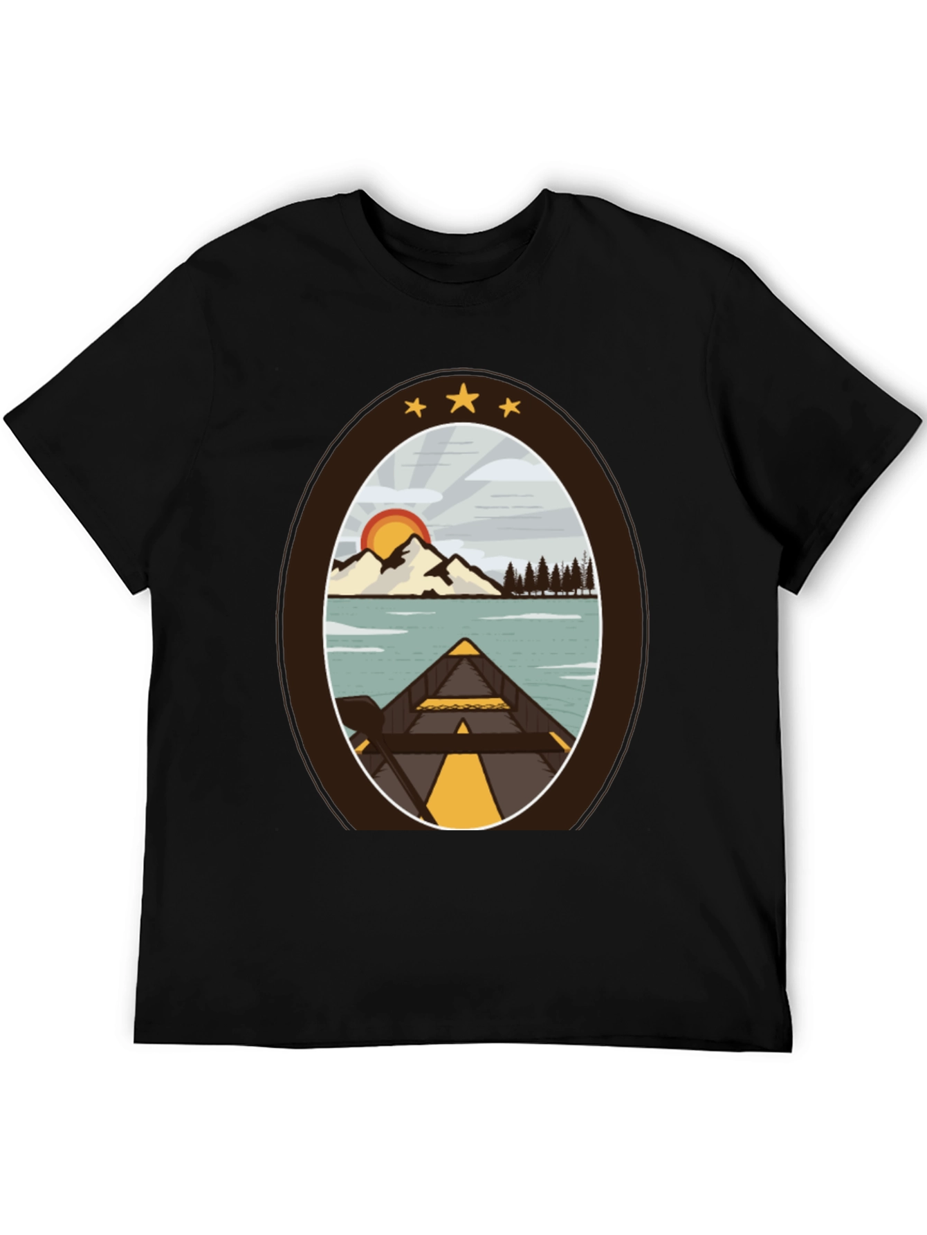 Outdoor Adventure T-Shirt: Lakeside Canoe